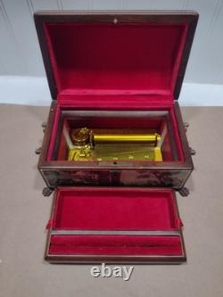 Reuge Music Box Switzerland Ch4/50 #45074 Plays 4 songs