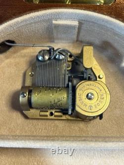 Reuge Music Box The Four Seasons Summer Butterfly Floral Inlaid Wood