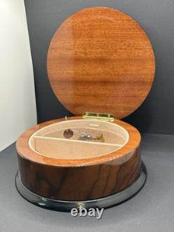 Reuge Music Box The Four Seasons Summer Butterfly Floral Inlaid Wood