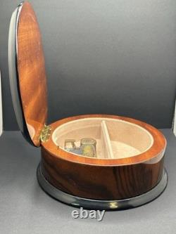 Reuge Music Box The Four Seasons Summer Butterfly Floral Inlaid Wood