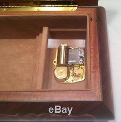 Reuge Music Box With 30 Note Movement Playing Claire De Lune C. Debussy