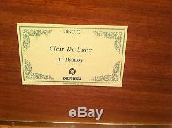 Reuge Music Box With 30 Note Movement Playing Claire De Lune C. Debussy