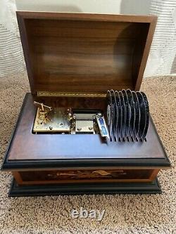 Reuge Music Box With 9 Disks