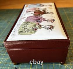 Reuge Music Box with Enamel Artwork - La Vie en Rose