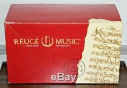 Reuge Music Chest (6) 4 1/2 Discs Movement Music Box Original Box Instructions