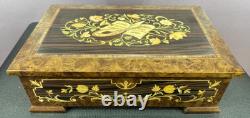 Reuge Music Disc Music Box With Extra Discs Hand Made 12-1/2 x 8 x 4