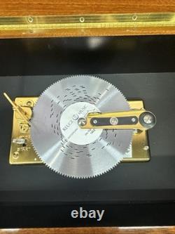 Reuge Music Disc Music Box With Extra Discs Hand Made 12-1/2 x 8 x 4
