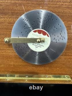 Reuge Music Disc Music Box With Extra Discs Hand Made 12-1/2 x 8 x 4