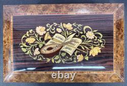 Reuge Music Disc Music Box With Extra Discs Hand Made 12-1/2 x 8 x 4