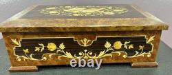 Reuge Music Disc Music Box With Extra Discs Hand Made 12-1/2 x 8 x 4