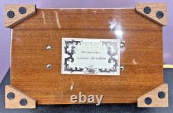 Reuge Music Disc Music Box With Extra Discs Hand Made 12-1/2 x 8 x 4