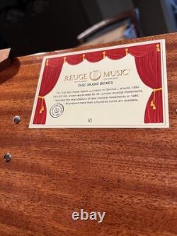 Reuge Music Disc Music Box With Set Of Six Discs 30 musical notes