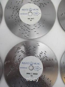 Reuge Music Disc Music Box With Set Of Six Discs Hand Made 12-1/2 x 8 x 4