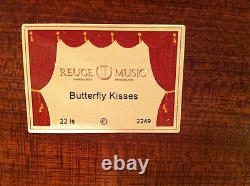 Reuge Music Inlaid Music Box With Movement-Butterfly Kisses or Edelweiss