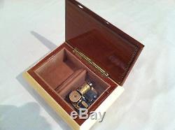 Reuge Music Jewelry Box Lillies With 18 NT MVT-Speak Softly Love