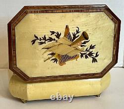 Reuge Music Jewelry Box Plays Theme De Paganini See Video Rare