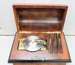 Reuge Music Treasure Chest 4-1/2 Disc Movement Music Box With Set of 5 Discs
