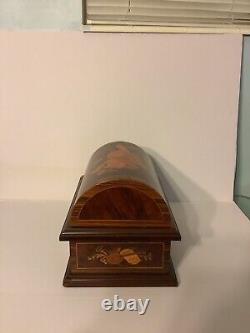Reuge Music Treasure Chest- Disc Movement Music Box With Set of 10 Discs