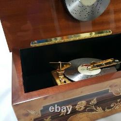 Reuge Music Upright 4-1/2 Disc Music Box With Set Of Six Discs