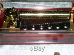 Reuge Music box Dauphine 3 Tune 72 Note Thieving Magpie by Rossini, vintage