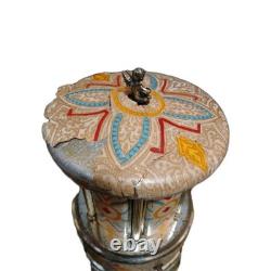 Reuge Music box carousel lipstick Swiss movement 50s/60s, Not Working & No Music Reuge Music box carousel lipstick Swiss movement 50s/60s, Not Working & No Music