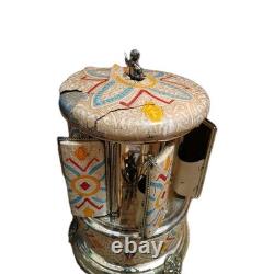 Reuge Music box carousel lipstick Swiss movement 50s/60s, Not Working & No Music Reuge Music box carousel lipstick Swiss movement 50s/60s, Not Working & No Music