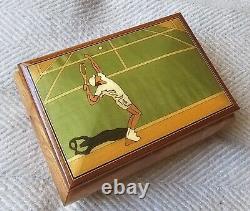 Reuge Musical Box Tennis playing The Impossible Dream