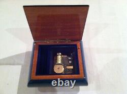 Reuge Musical Jewelry Box Jet Playing 18 note movement God Bless America