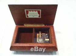Reuge Musical Jewelry Box with Reuge 18 Note TuneAs Time Goes By