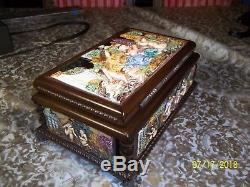 Reuge Rare Capodimonte 50 Note Music And Jewelry Box Just Serviced