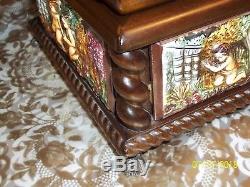 Reuge Rare Capodimonte 50 Note Music And Jewelry Box Just Serviced