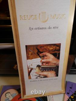 Reuge Roll top Swiss Classic Music Box 30 Note w 7 Discs Excellent