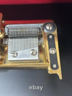 Reuge Rolltop Swiss Classic Music Box 30 Note w 5 Discs Excellent