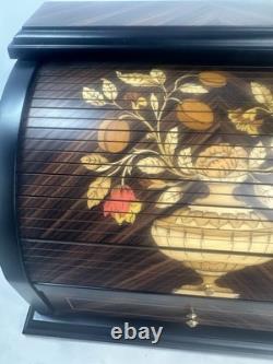 Reuge Rolltop Swiss Classic Music Box 30 Note w 5 Discs Excellent