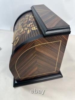 Reuge Rolltop Swiss Classic Music Box 30 Note w 5 Discs Excellent