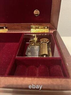 Reuge Romance 36 Note Music Box All I Ask of You Beautiful Floral