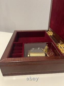 Reuge Romance 36 Note Music Box All I Ask of You Beautiful Floral