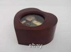 Reuge Romance heart-shaped wooden music box When I Fall In Love