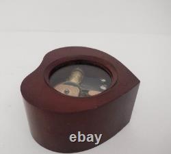 Reuge Romance heart-shaped wooden music box When I Fall In Love