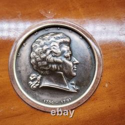 Reuge Saint Croix Swiss Music Box Mozart Bronze Medallion The Magic Flute READ