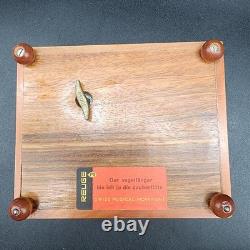 Reuge Saint Croix Swiss Music Box Mozart Bronze Medallion The Magic Flute READ
