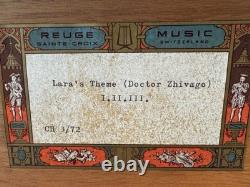 Reuge Sainte Croix CH 3/72 Switzerland Music Box Lara's Theme Dr. Zhivago NICE