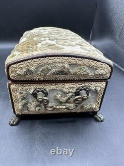 Reuge Sainte Croix CH 4/50 Tapestry Music Box 4 Songs Edelweiss WithKey 45072