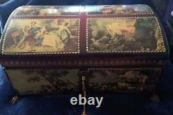 Reuge Sainte Croix CH 4 / 50 music box Switzerland romance scenes Vintage