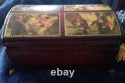 Reuge Sainte Croix CH 4 / 50 music box Switzerland romance scenes Vintage