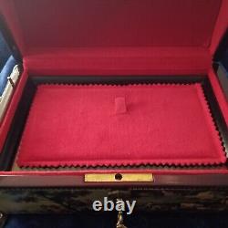 Reuge Sainte Croix CH 4 / 50 music box Switzerland romance scenes Vintage