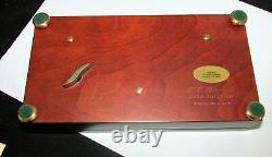 Reuge Sainte Croix Carillon Music Box 12 Tune 60 Note Italian Inlaid Wood Case