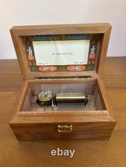 Reuge Sainte-Croix Music Box Plays'As Time Goes By' Swiss Made Works