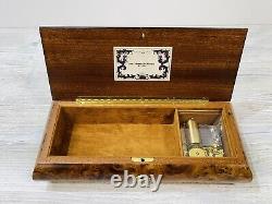 Reuge Sainte Croix Music Jewelry Box Lara's Dr. Zhivago 1728 Switzerland 11.5