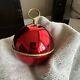 Reuge Sainte Croix Red Christmas Ball Music Box Good Working Silent Night VTG